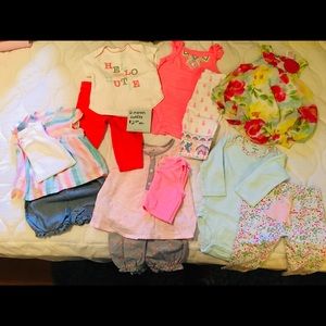 Baby Girls Outfits-matching top and bottoms